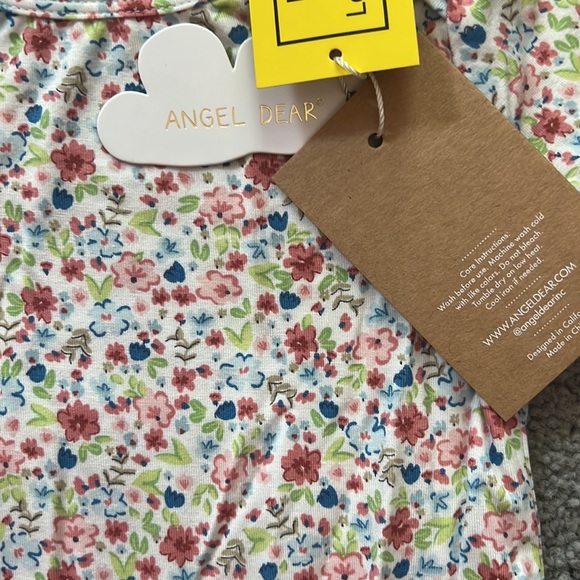 NWT - Angel Dear LS Onesie/Bodysuit Dainty Floral - Picture 4 of 4